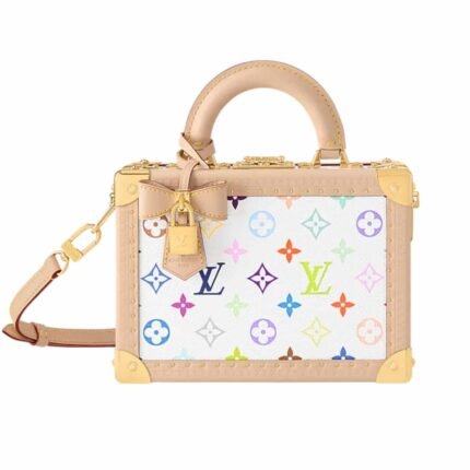 LOUIS VUITTON X MURAKAMI PETITE VALISE MONOGRAM CANVAS WHITE 22CM M13125