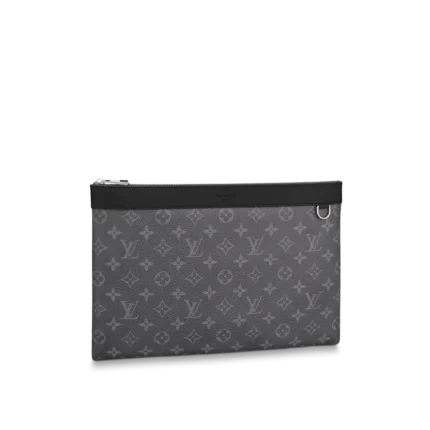 Louis Vuitton Discovery Pochette Monogram Eclipse Clutch M62291