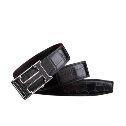 HERMES CROCODILE LEATHER BELT TLN0112S