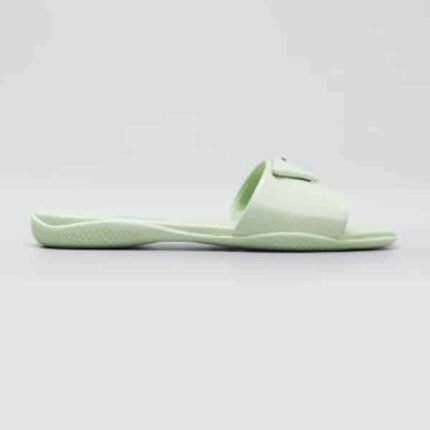 PRADA BRUSHED LEATHER SLIDE IN MINT