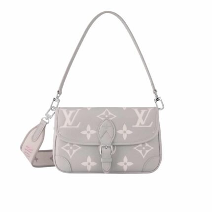 LOUIS VUITTON DIANE MONOGRAM EMPREINTE BRUME AND QUARTZ 25CM M14214