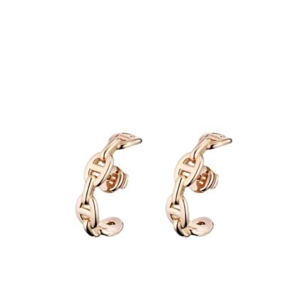 HERMES CHAINE D’ANCRE ENCHAINEE EARRING ROSE GOLD
