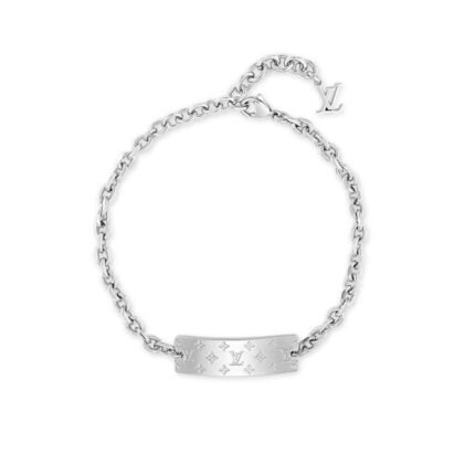 LOUIS VUITTON MONOGRAM BOLD BRACELET SILVER M00681