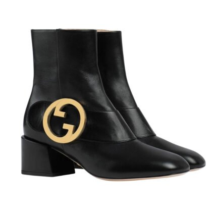 GUCCI BLONDIE WOMEN’S ANKLE BOOT BLACK 700016 C9D00 1000
