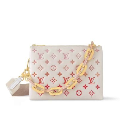 LOUIS VUITTON COUSSIN PM BAG MONOGRAM EMPREINTE SUNRISE AQUARELLE 27CM M25110