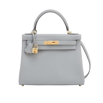 HERMES KELLY SELLIER ROUGE EPSOM GOLD HARDWARE 25CM