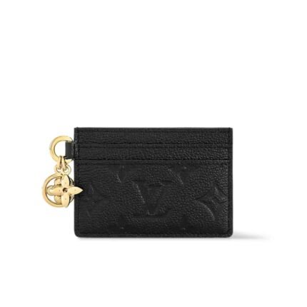 LOUIS VUITTON LV CHARMS CARD HOLDER BALLERINE BLACK 10.2CM M82132