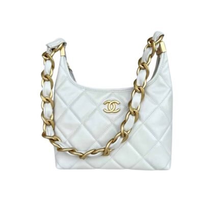 CHANEL GABRIELLE BAG WHITE 22CM