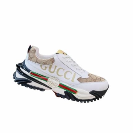 GUCCI GC RHYTHON LEATHER SNEAKER WHITE