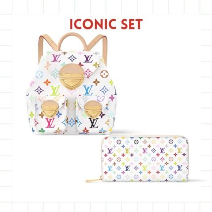 ICONIC SET: LOUIS VUITTON X TAKASHI MURAKAMI VENICE BACKPACK & ZIPPY WALLET