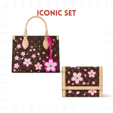 ICONIC SET: LOUIS VUITTON X TAKASHI MURAKAMI ONTHEGO PM & VICTORINE WALLET