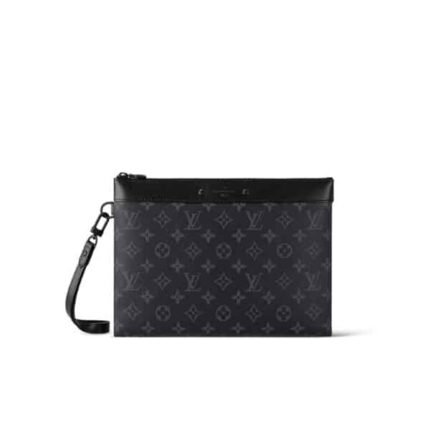 LOUIS VUITTON TO GO POCHETTE MONOGRAM BLACK 30CM M81569