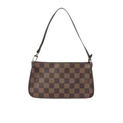 LOUIS VUITTON POCHETTE ACCESSOIRES DAMIER EBENE 23CM