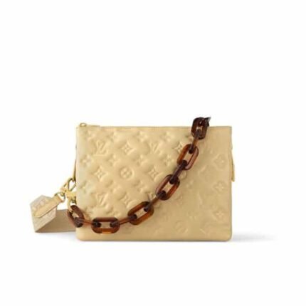 LOUIS VUITTON COUSSIN PM BAG YELLOW 27CM M22335