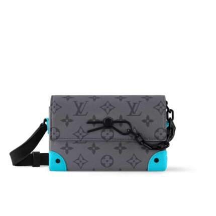 LOUIS VUITTON STEAMER WEARABLE WALLET TURQUOISE 17CM M11496