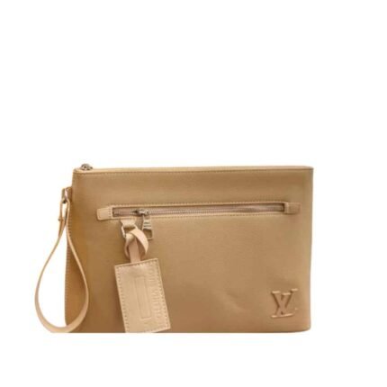LOUIS VUITTON TAKEOFF POUCH BEIGE 30CM