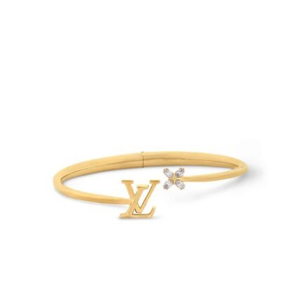 LOUIS VUITTON LV ICONIC FLOWER BRACELET GOLD M1197S