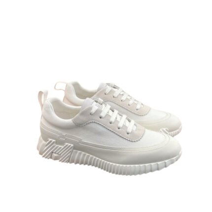 HERMES BOUNCING SNEAKER LIGHT GRAY WHITE