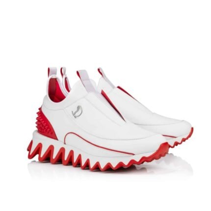 CHRISTIAN LOUBOUTIN SHARKYLOUB SP SPIKES WHITE 1240428J679