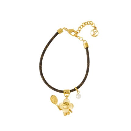 LOUIS VUITTON VIVIENNE ON THE COURT BRACELET MONOGRAM BROWN M8087Z