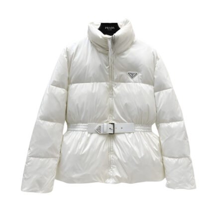 PRADA LODEN DOWN JACKET WHITE
