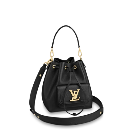 LOUIS VUITTON LOCKME BUCKET 23CM BLACK M57687